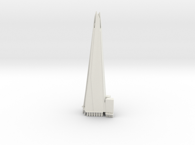 The Shard - London (6 inch) in White Natural Versatile Plastic