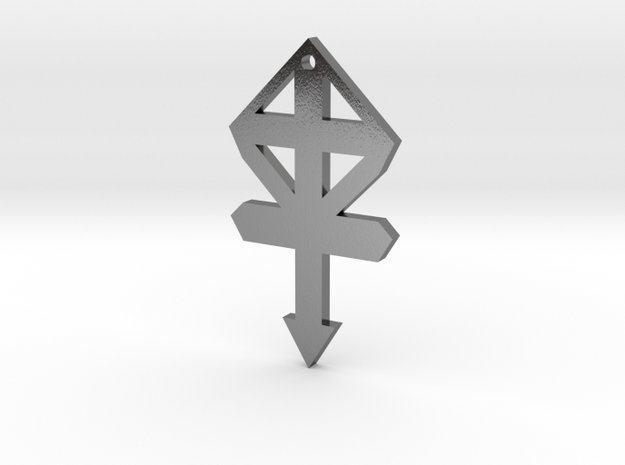 gmtrx f110 cross symbol 1 in Polished Silver