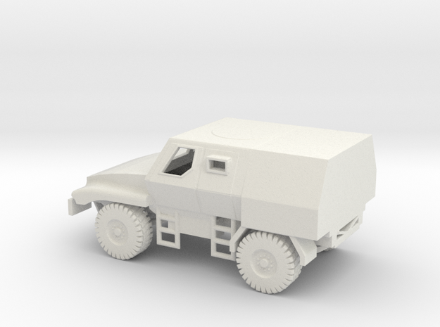 1/87 Scale Caiman 4x4 BAE Systems MRAP in White Natural Versatile Plastic