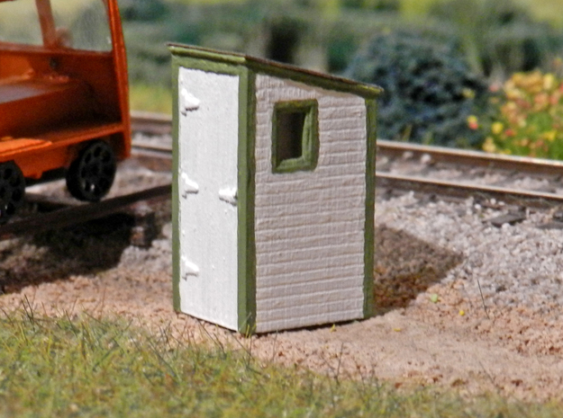 HO - GN Railway - Dispatcher's Phone Booth Qty. 2 in Tan Fine Detail Plastic