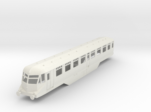 0-87-gwr-railcar-35-37-1a in White Natural Versatile Plastic