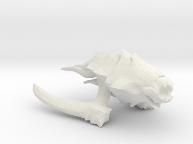 Kraken Beastship - Concept A  in White Natural Versatile Plastic