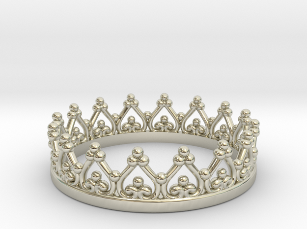 Princess/ Queen Crown in 14k White Gold