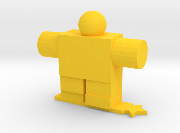 Robot Guy in Yellow Processed Versatile Plastic