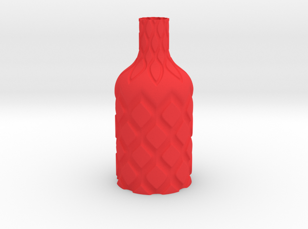 Vase-14 in Red Processed Versatile Plastic