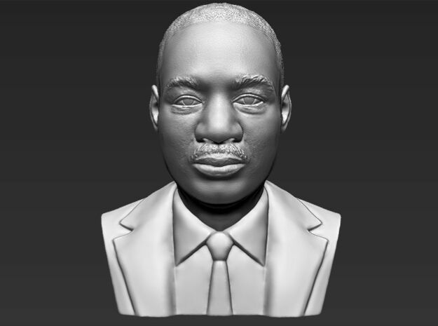 Martin Luther King bust in White Natural Versatile Plastic