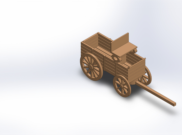 ORE WAGON in White Natural Versatile Plastic