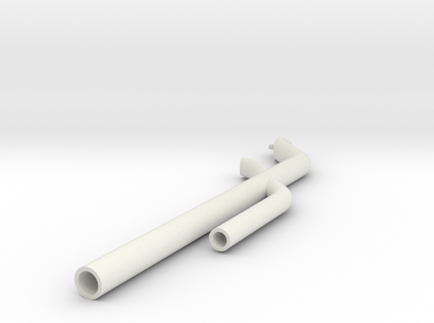 Trident Arm in White Natural Versatile Plastic
