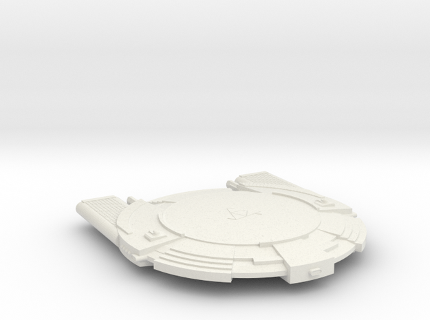 3788 Scale Andromedan Intruder Cruiser SRZ in White Natural Versatile Plastic