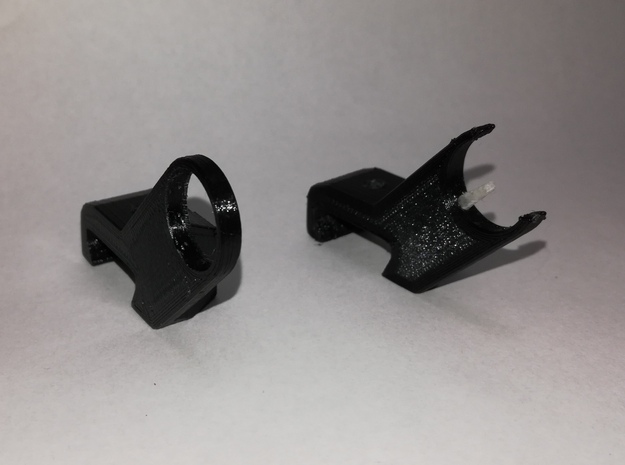 Canted Rear Sight (Right side) in Black Natural Versatile Plastic