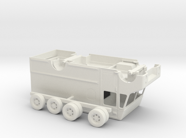 HO Scale UPS Truck in White Natural Versatile Plastic