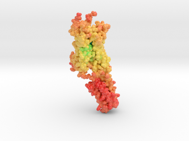 lrg_serotoninReceptor_Psilocybin_x125_A3 in Glossy Full Color Sandstone