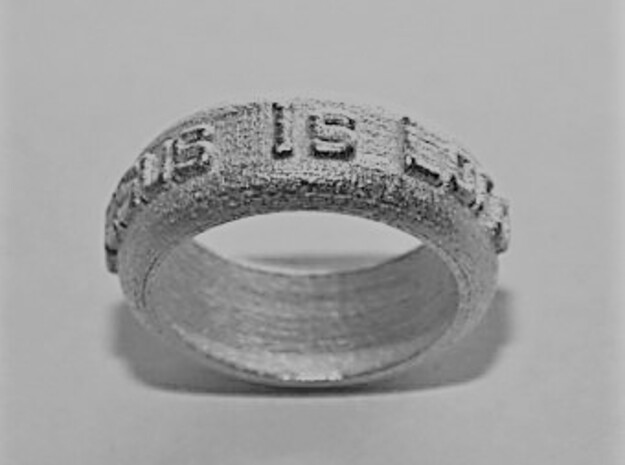 Jesus is Lord Ring in Natural Silver