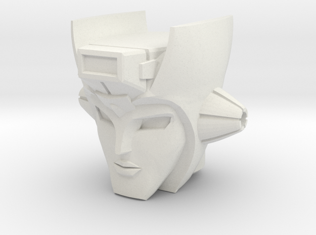 Chromia Head for Warbotron WB03-A Turbo Ejector in White Natural Versatile Plastic