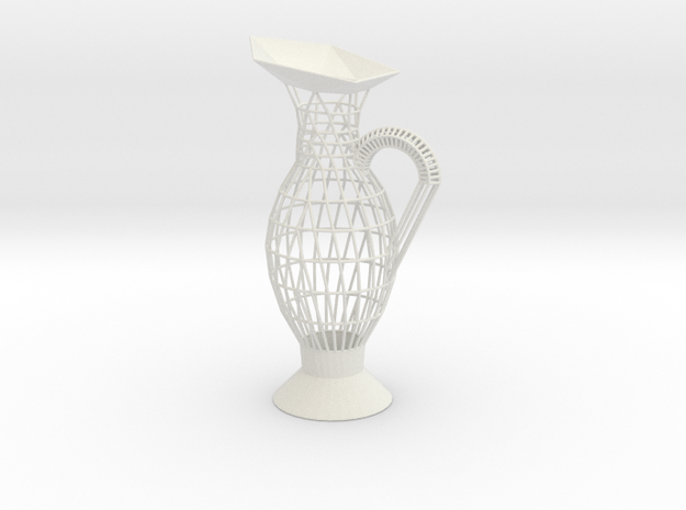 Vase Evo1750 in White Natural Versatile Plastic