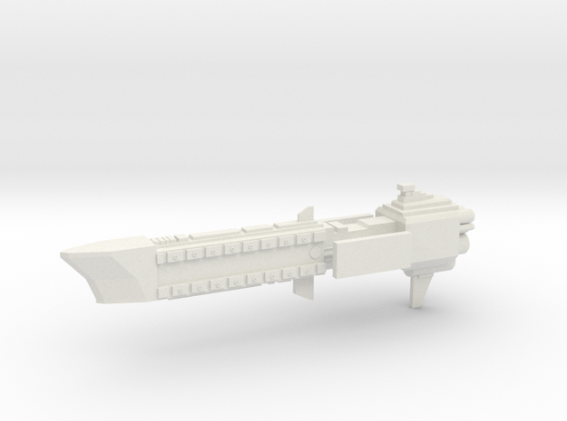 Navy Frigate - Concept 3  in White Natural Versatile Plastic