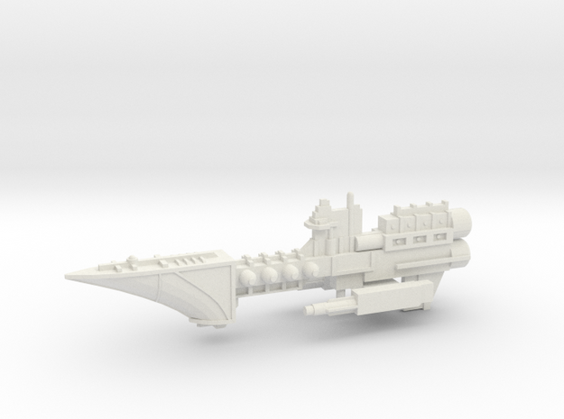Navy Frigate - Concept 1  in White Natural Versatile Plastic