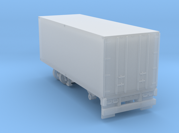 1-87 Scale Transit 19ft Trailer in Smooth Fine Detail Plastic