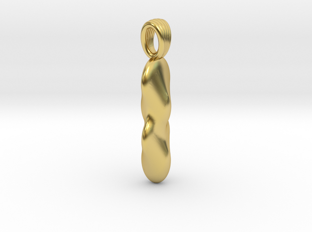 Blob [pendant] in Polished Brass