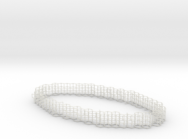 Elliptical Torus in White Natural Versatile Plastic