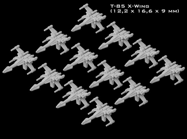 (Armada) 12x T-85 X-Wing in Tan Fine Detail Plastic