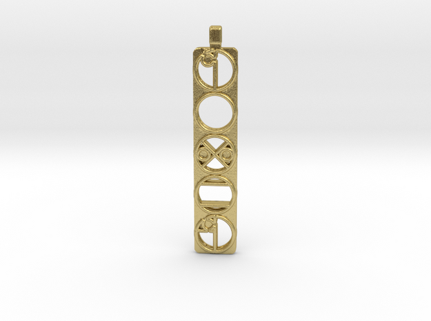 Power Pendent in Natural Brass