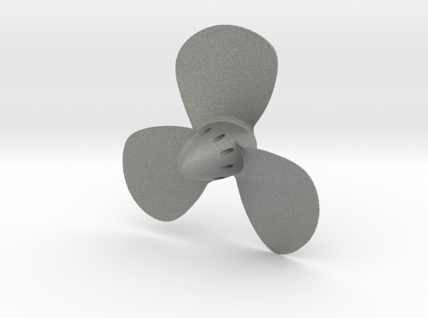 Titanic 3-Bladed Centre Propeller - Scale 1:87 in Gray PA12