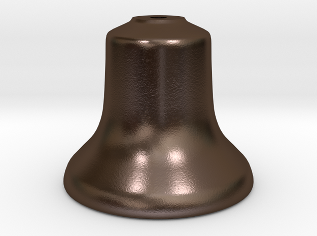 Old Style Bell 1.5" scale in Polished Bronze Steel