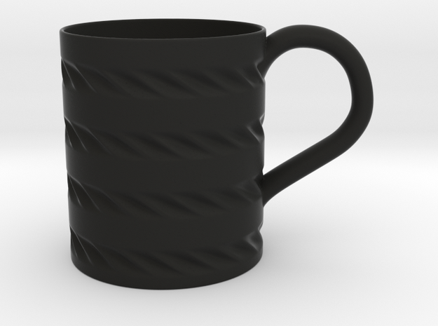 Decorative Mug in Black Natural Versatile Plastic