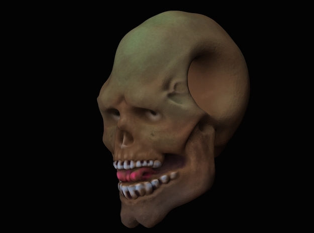 FridayThe13thPainted Joker Skull in Full Color Sandstone
