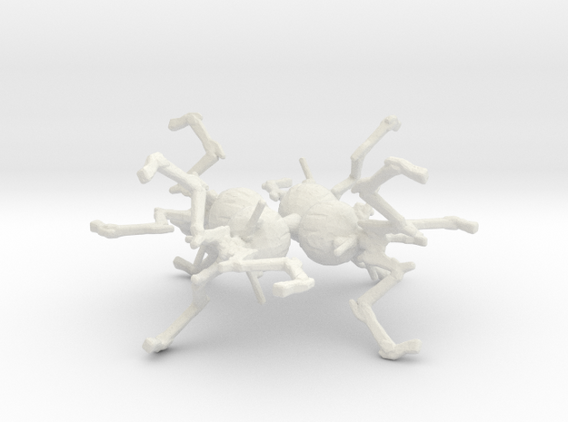 6mm Infantry Octopus Robots in White Natural Versatile Plastic