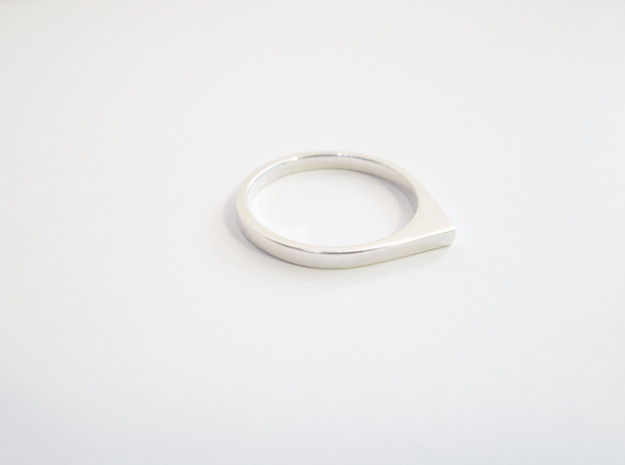 Apex ring in Polished Silver