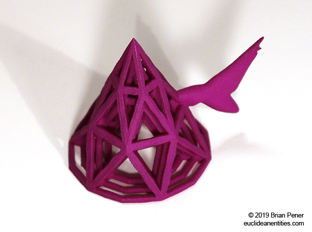Cone-Shark in Purple Processed Versatile Plastic