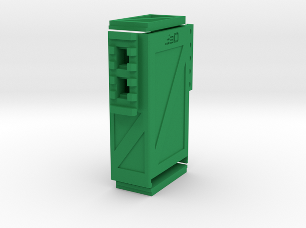Crate Battery Box (54mm x 27mm x 94mm ID) in Green Processed Versatile Plastic