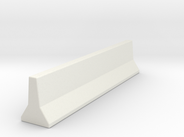 JerseyBarrier15mm in White Natural Versatile Plastic