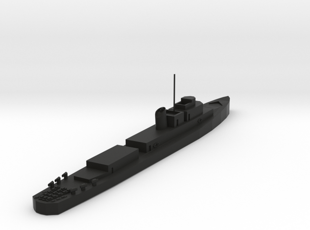 USS Evarts v2 in Black Natural Versatile Plastic: 1:300