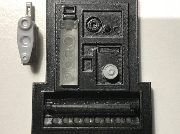 Moebius EVA Pod - Multi-part Back Panel in Tan Fine Detail Plastic
