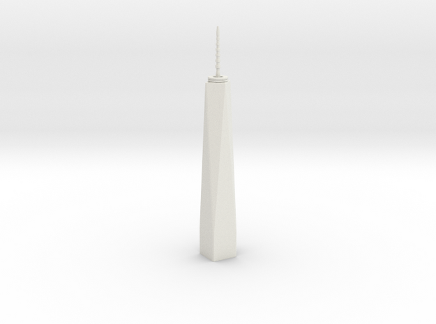 One World Trade Center - New York (6 inch) in White Natural Versatile Plastic