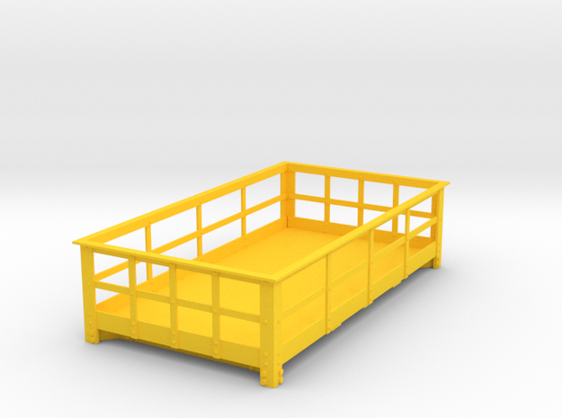 FRB13 Festiniog Railway 3 Ton Slate Wagon Body in Yellow Processed Versatile Plastic