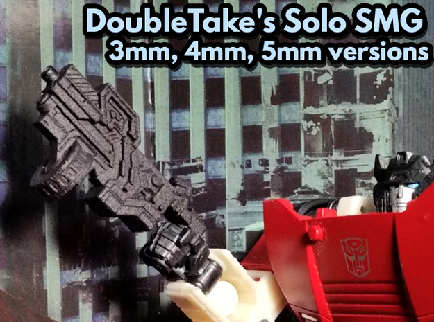 DoubleTake's Solo SMG (Multisize) in Black PA12: Medium