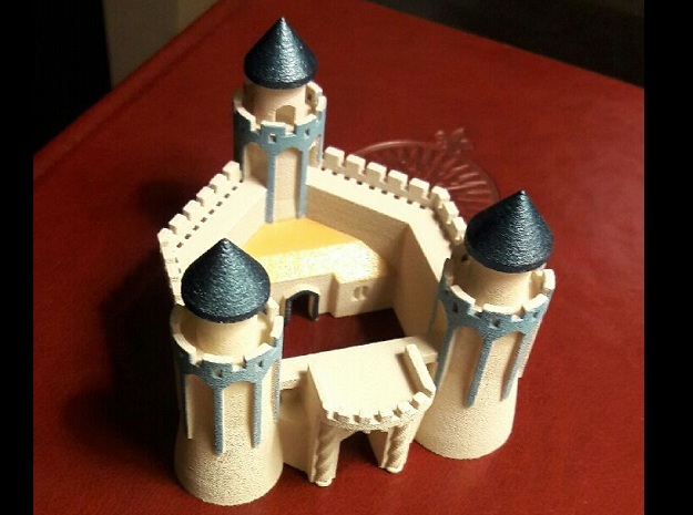 The Keep of 3 Towers in White Natural Versatile Plastic