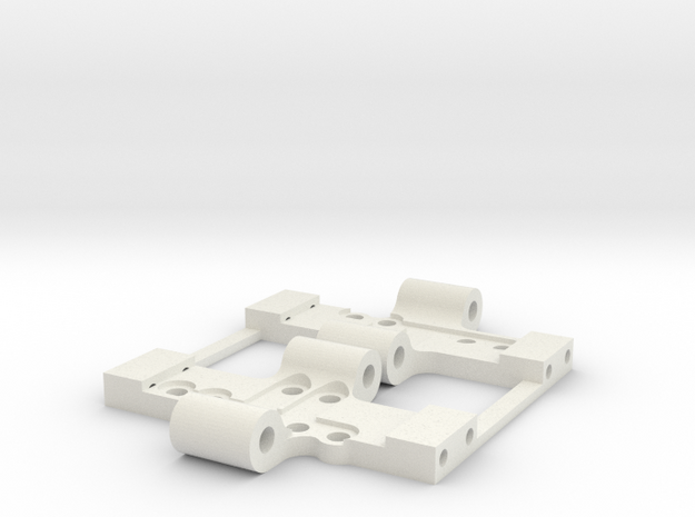 Losi Base Plate with upgrade x2 in White Natural Versatile Plastic