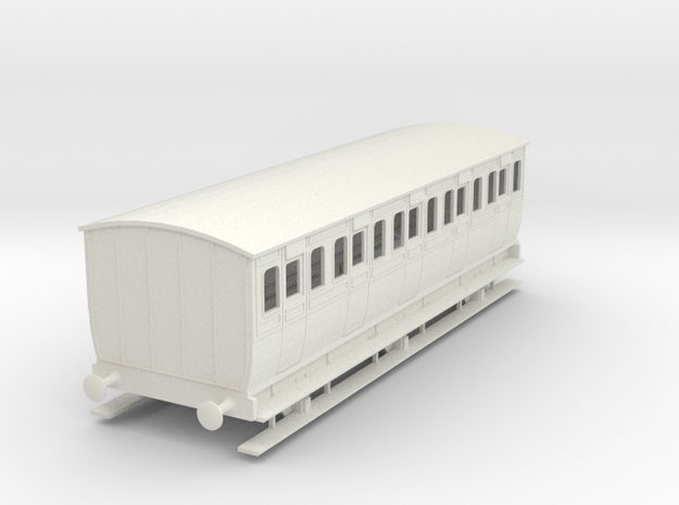 0-50-mgwr-6w-3rd-class-coach in White Natural Versatile Plastic