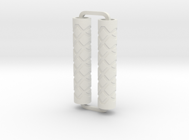 Slimline Pro loops 02 engraved ARTG in White Natural Versatile Plastic