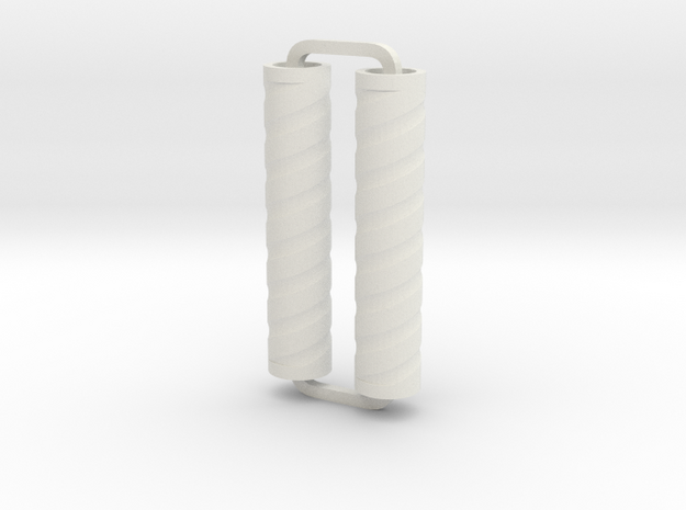 Slimline Pro spiral 04 engraved ARTG in White Natural Versatile Plastic