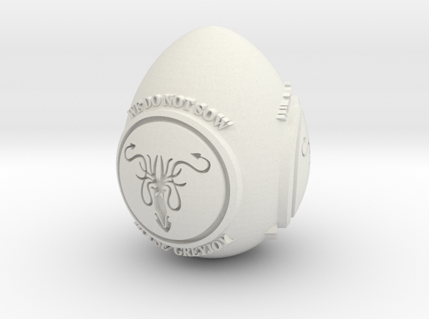 GOT House Greyjoy Easter Egg in White Natural Versatile Plastic