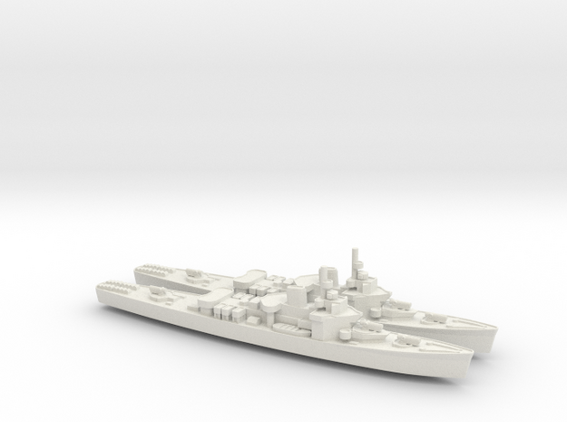 USCGC Taney x2 1/1800 in White Natural Versatile Plastic