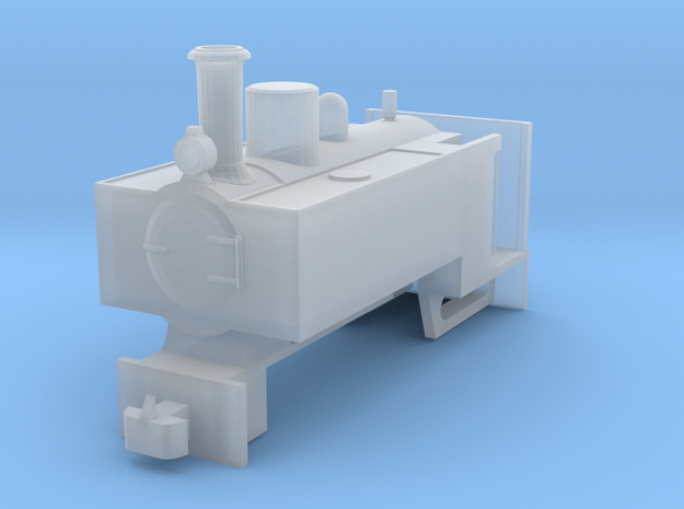 OO9 Decauville Mining 0-4-0T for Tsuwaga Chassis in Smooth Fine Detail Plastic