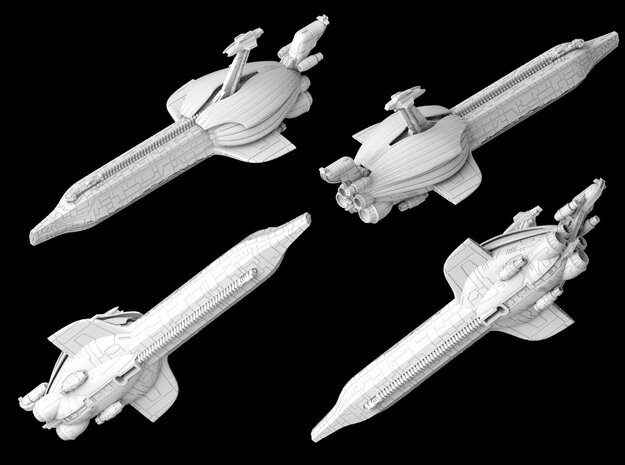 (Armada) Providence Destroyer "Rebel One" in White Natural Versatile Plastic