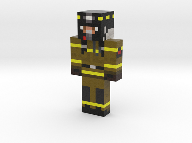 ZeFireFighter | Minecraft toy in Natural Full Color Sandstone
